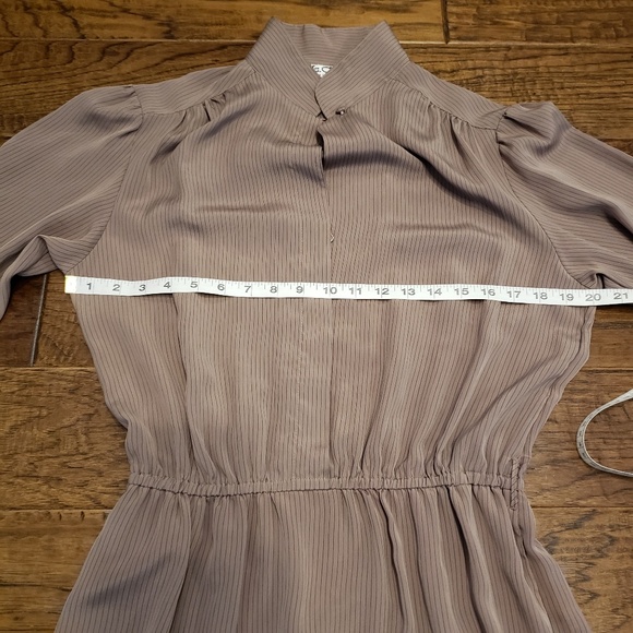 Vintage Ms. Chaus Midi Dress - Fine Pinstriping - Picture 5 of 8